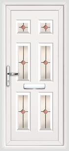 Harrow Granada white upvc front door